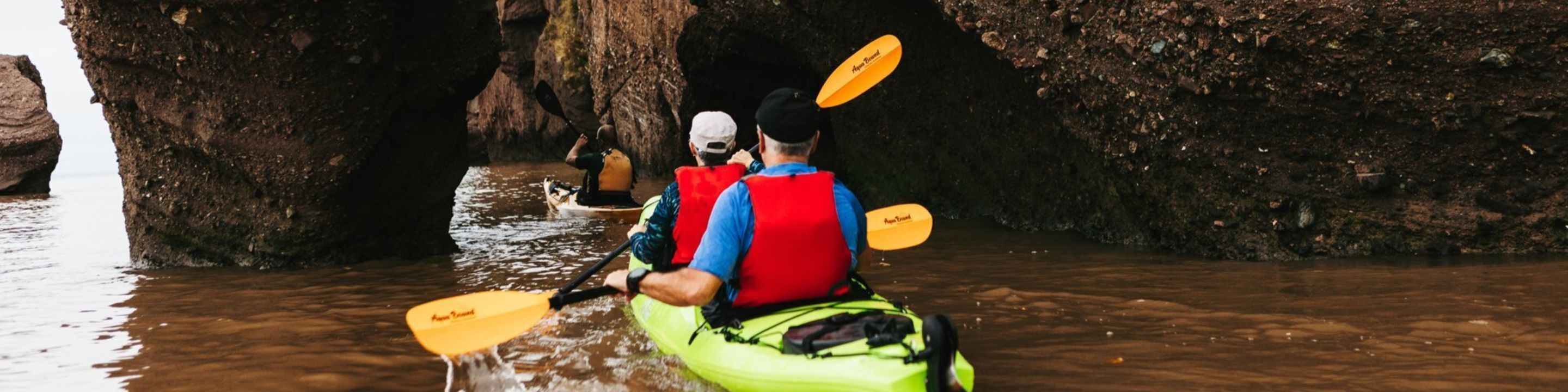 two people on a kayak